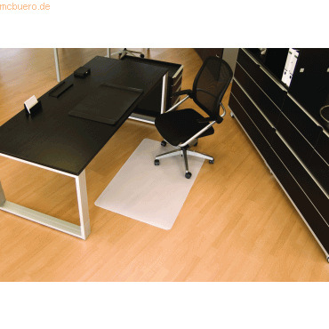 BSM Bodenschutzmatte fr Hartbden 110x120cm milchig/transparent recht