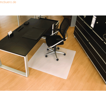 BSM Bodenschutzmatte fr Hartbden 130x120cm milchig/transparent recht