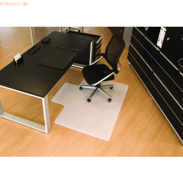 BSM Bodenschutzmatte fr Hartbden 150x120cm milchig/transparent recht