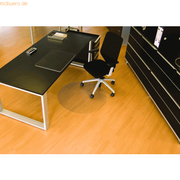 Rollsafe Bodenschutzmatte Rollsafe fr Hartbden 90cm transparent rund