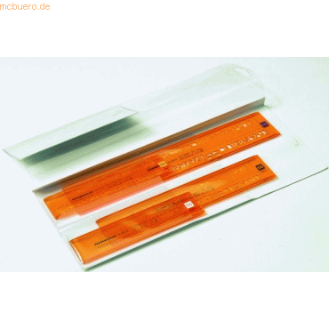 Rumold Schriftschablonen Set Mittelschrift gerade 2,5/3,5/5/7mm orange