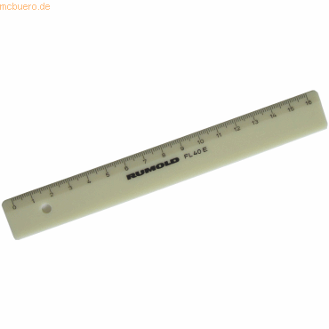 Rumold Schullineal 17 cm elfenbein
