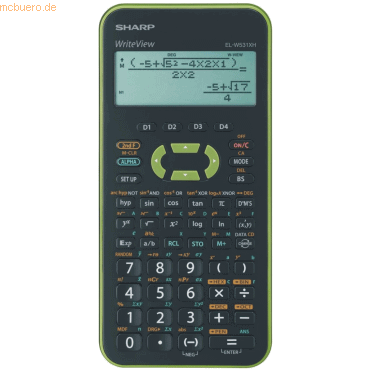 Sharp Schulrechner EL-531 XH GR wissenschaftlich grün
