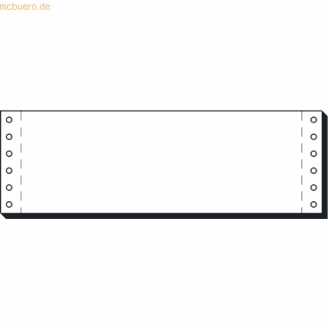 Sigel DIN-Computerpapier 3 Zoll x 240mm 1fach 70g/qm blanko VE=4000 Bl