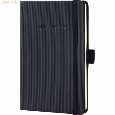 Sigel Notizbuch Conceptum A6 blanko edle Software-Oberflche schwarz