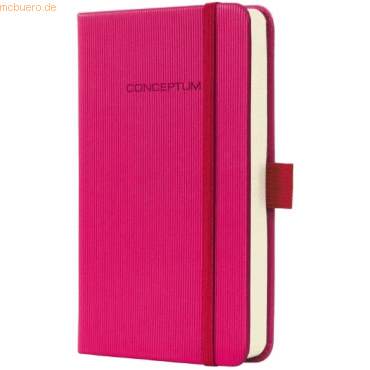 3 x Sigel Notizbuch Conceptum A6 Deep Pink kariert