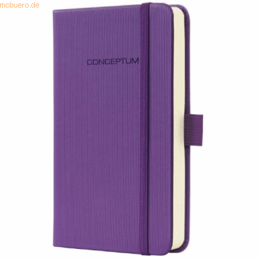 3 x Sigel Notizbuch Conceptum A6 Magic Purple liniert