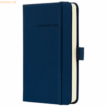 3 x Sigel Notizbuch Conceptum A6 Midnight Blue liniert