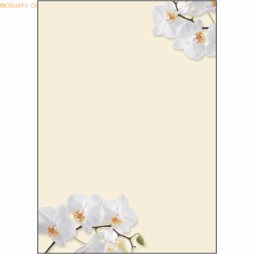 Sigel Designpapier White Orchid A4 90g/qm VE=50 Blatt