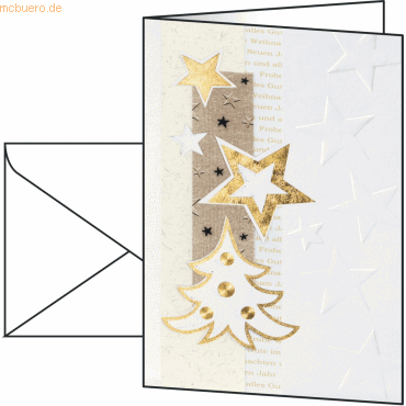 Sigel Weihnachtskarten White Christmas A6 180g/qm VE=10 Stück