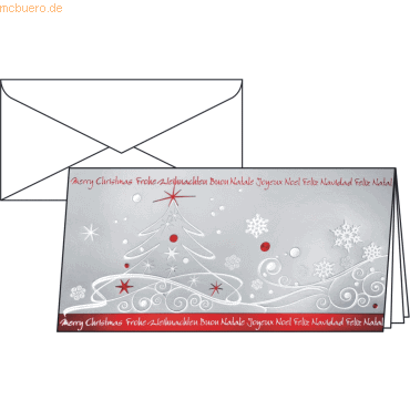 Sigel Weihnachts-Karten (incl. Umschläge) Winter Breeze VE=10 Stück