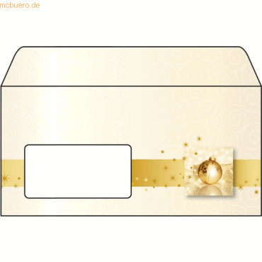 Sigel Designumschlag Golden Times DL 90g/qm 50 Stck
