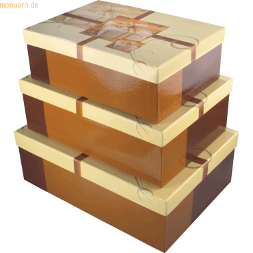 Sigel Geschenkbox-Set Present 3 Boxen mit Innendruck