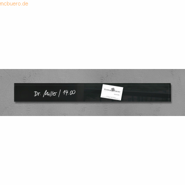 Sigel Magnetboard Glas artverum 6,5x55cm schwarz