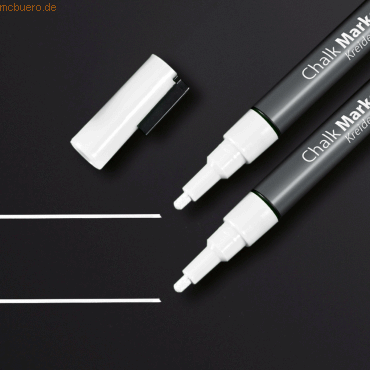Sigel Kreidemarker 1-2mm wei VE=2 Stck