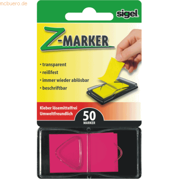Sigel Z-Marker Neon 25x45mm 50 Blatt neonrot