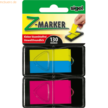 12 x Sigel Haftmarker Film Kombi Mix sortiert VE=130 Blatt