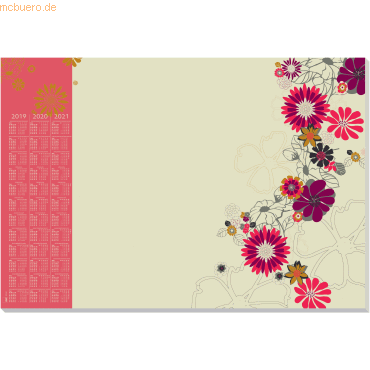 Sigel Schreibunterlage Splendid Papier 59,5x41cm Kalender 30 Blatt