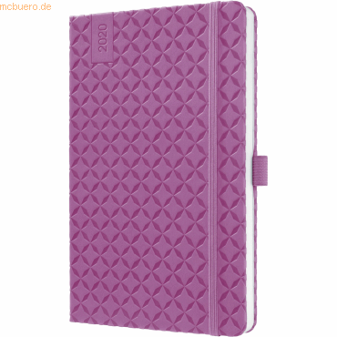 2 x Sigel Wochenkalender Jolie A5 Hardcover pink purple 1 Woche/2 Seit
