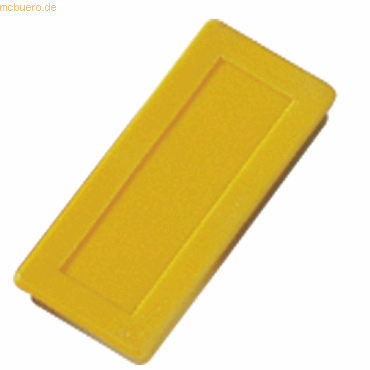 10 x Dahle Magnet rechteckig 23x50mm gelb