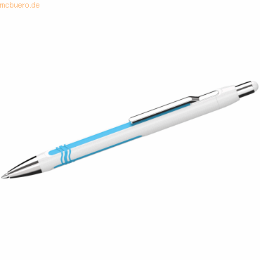 Schneider Kugelschreiber Epsilon wei/cyan