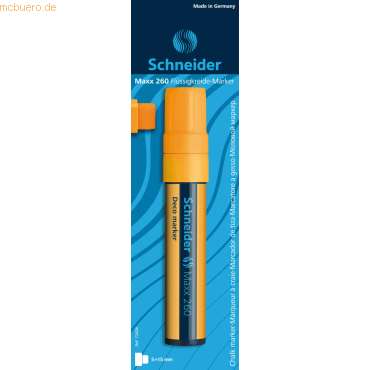 5 x Schneider Windowmarker Deco-Marker Maxx 260 5+15 mm orange Blister