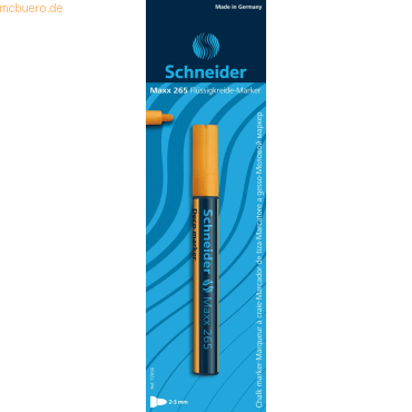 10 x Schneider Windowmarker Deco-Marker Maxx 265 2-3 mm orange Blister