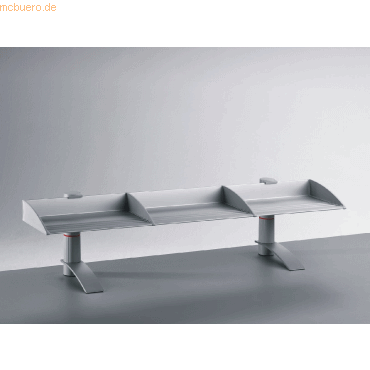 Novus Ablageboard Board Master einfach 100cm Standfu lichtgrau