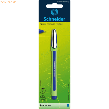 5 x Schneider Fineliner Xpress 0,8 blau