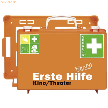 Söhngen Erste-Hilfe-Koffer Direkt Kino Theater orange