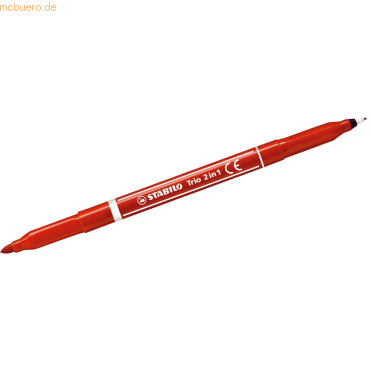 10 x Stabilo Fasermaler und Fineliner in einem Trio 2 in 1 rot