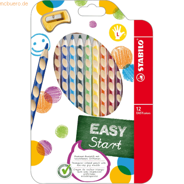 Stabilo Dreikant-Buntstift Essycolors Etui Linkshnder VE=12 Stck