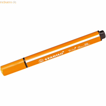 5 x Stabilo Dreikant-Fasermaler Trio Scribbi orange