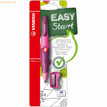 5 x Stabilo Druckbleistift Easyergo zum Schreibenlernen 3.15 pink/lila