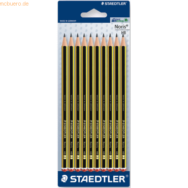 20 x Staedtler Bleistift Noris HB 10 Stck auf Blisterkarte