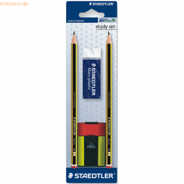 10 x Staedtler Bleistift Noris Study-Set auf Blisterkarte HB