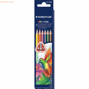 10 x Staedtler Farbstift Noris Club 6-er Etui