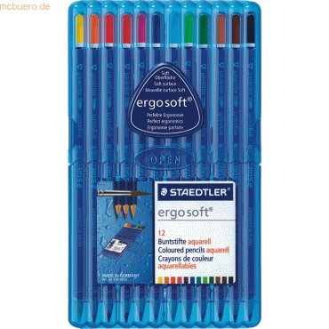 10 x Staedtler Farbstift ergo soft aquarell 12er-Etui