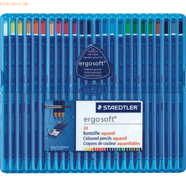 5 x Staedtler Farbstift ergo soft aquarell 24-er Etui