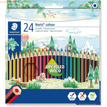 Staedtler Farbstift Noris colour Kartonfaltschachtel VE=24 Farben