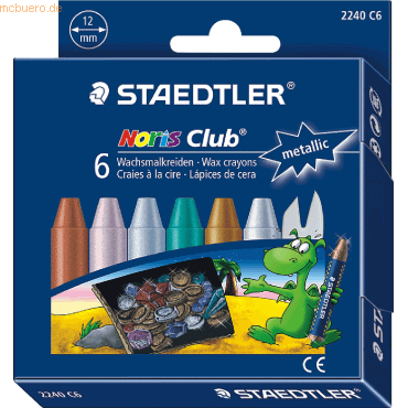 5 x Staedtler Wachsmalkreide Noris Club 6-er Etui
