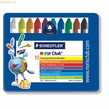 Staedtler Wachsmalkreide Noris Club triplus 10-er Etui