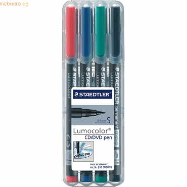 Staedtler CD/DVD-Marker Lumocolor 4-er Set sortiert