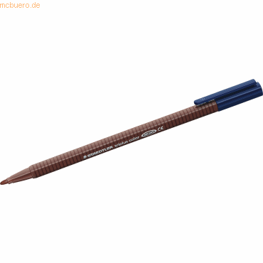 10 x Staedtler Fasermaler triplus color 1mm van-Dyke-braun