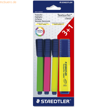 10 x Staedtler Textmarker classic 364 3+1