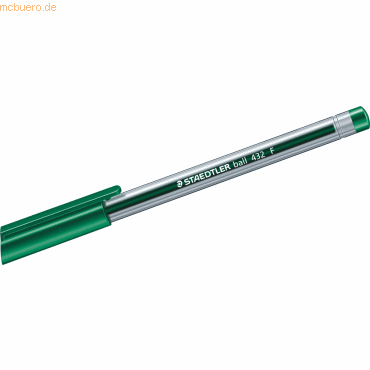 10 x Staedtler Kugelschreiber ball 432 F grn