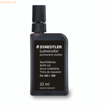 Staedtler Nachflltinte Lumocolor fr Permanentmarker schwarz