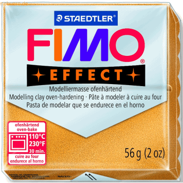 Staedtler Modelliermasse Fimo soft 56g gold metallic