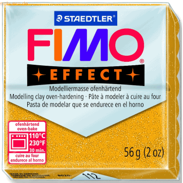 Staedtler Modelliermasse Fimo soft 56g gold glitter