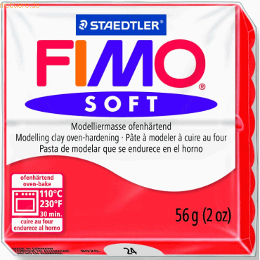 Staedtler Modelliermasse Fimo soft 56g indischrot